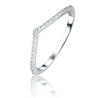 Jvd Sparkling silver Anello con zircons SVLR1266XK7BI - Circonferenza: 54 mm