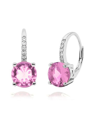 Jvd Splendidi Orecchini In Argento Con Zirconi Rosa Svle0853Xh2R200