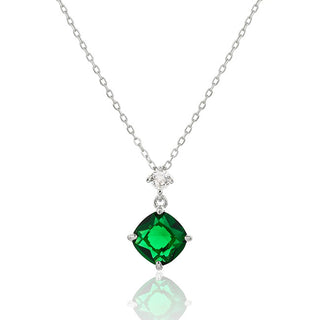 Jvd Splendida Collana In Argento Con Zirconi Svln0664Xj6Z145