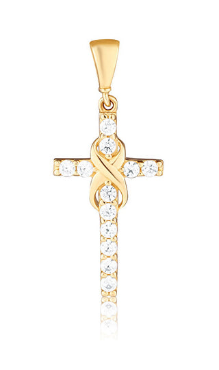 Jvd Ciondolo In Oro Croce Con Zirconi Zp0238Xj71-0800