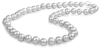 Jwl luxury pearls Collana with genuine pearls gray JL0288