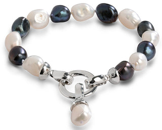 Jwl Luxury Pearls Bracciale Di Perle A Destra In Due Tonalità Jl0317
