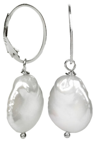 Jwl Luxury Pearls Orecchini In Argento Con Perla Bianca Destra Jl0154