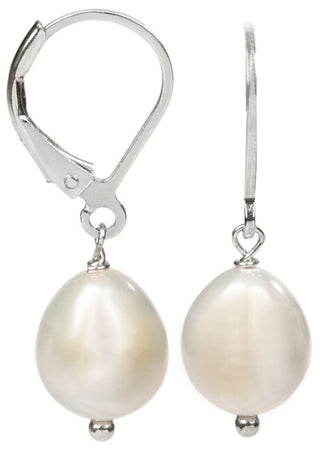 Jwl Luxury Pearls Orecchini In Argento Con Perla Bianca Destra Jl0148