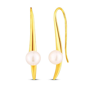 Jwl Luxury Pearls Eleganti Orecchini Placcati Oro Con Perle Jl0856