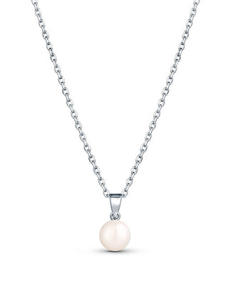 Jwl Luxury Pearls Collana Di Perle Vere In Argento Fine Jl0835 (Catena, Pendente)