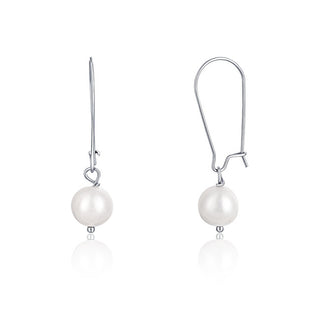 Jwl Luxury Pearls Magnifiques boucles d’oreilles en acier avec de vraies perles Jl0614 