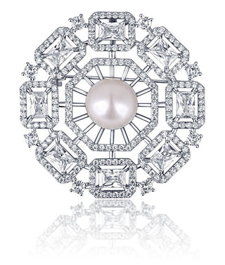 Jwl Luxury Pearls Spilla Da Donna Di Lusso Con Perla 2In1 Jl0665