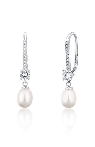 Jwl Luxury Pearls Pendientes De Lujo En Plata Con Perlas Verdaderas Jl0717 