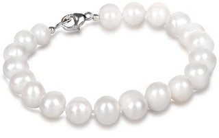 Jwl Luxury Pearls Bracciale Jl0362 In Vera Perla Bianca