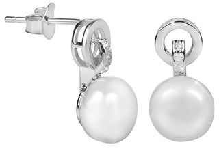Jwl luxury pearls Orecchini with white right pearl JL0503