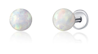 Jwl Luxury Pearls Orecchini In Acciaio 2 In 1 In Vero Opale Jl0810