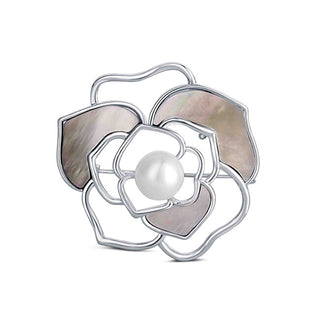 Jwl Luxury Pearls Spilla Di Perle 2 In 1 Con Vera Perla Bianca E Madreperla Jl0627