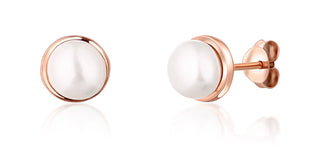 Jwl Luxury Pearls Orecchini Placcati Oro Con Perla Di Fiume Jl0736