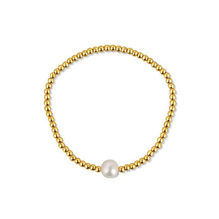 Jwl luxury pearls Gold-plated beaded Bracciale with real freshwater pearl JL0714