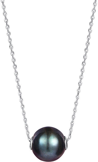 Jwl Luxury Pearls Collana Di Perle Nere Da Donna Jl0582 (Catena, Pendente)