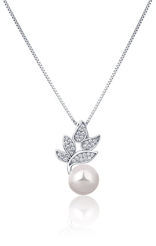 Jwl Luxury Pearls Bellissima Collana In Argento Con Vera Perla E Zirconi Jl0785 (Catena, Pendente)
