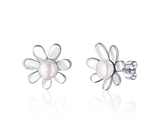 Jwl Luxury Pearls Orecchini Graziosi Con Vere Perle Di Fiume Flowers Jl0774