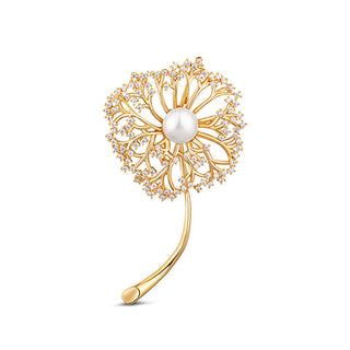 Jwl luxury pearls Romantic gilded Spilla 2in1 con real white pearl JL0729