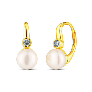 Jwl Luxury Pearls Orecchini Abbinati Placcati Oro Con Perle E Zirconi Jl0851