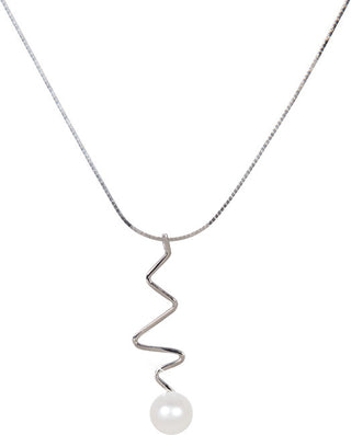 Jwl Luxury Pearls Collana In Argento Con Perla Destra Jl0449