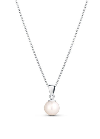 Jwl Luxury Pearls Collar de plata con perla auténtica Jl0834 (Cadena, Colgante) 