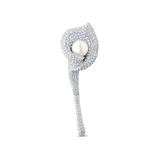 Jwl Luxury Pearls Spilla Scintillante 2 In 1 Fiore Di Calla Jl0816