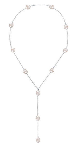 Jwl Luxury Pearls Collana Variabile In Argento Con Vere Perle Barocche Jl0708