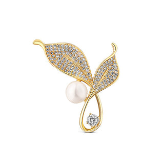 Jwl luxury pearls Bright pearl Spilla con crystals 2in1 Tickets JL0817