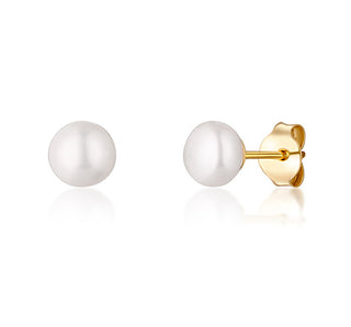 Jwl Luxury Pearls Orecchini Placcati Oro Giallo Con Perle Di Fiume Autentiche Jl0767
