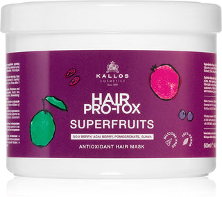Kallos Mască de păr antioxidantă Pro-Tox Superfruits - 500ml
