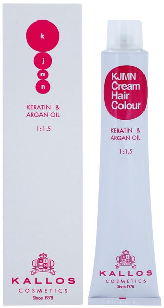 Cremă colorantă de păr KJMN cu keratină și ulei de argan 100 ml 0,66 Roșu