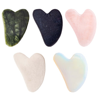 Pietra Gua Sha per Massaggio Viso Bianco