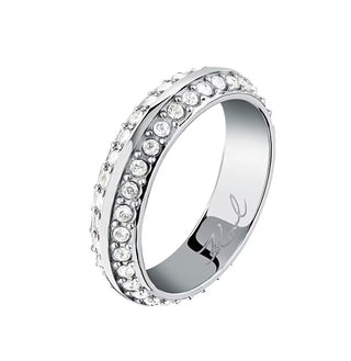 Karl lagerfeld da donna steel Anello con crystals Bond Pave KLBJY13 - Circonferenza: 54 mm