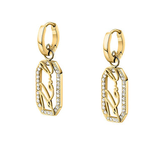 Karl lagerfeld Fashion gold-plated dangle Orecchini Crystals KLAYC45
