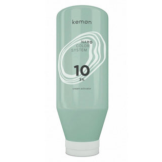 Kemon Nayo Cream Activator, Lozione attivatore del colore dei capelli, Lucentezza, 10, 3%, 1000 ml