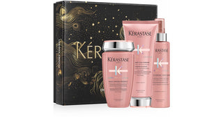 Kérastase Chroma Absolu dárková sada pro barvené vlasy šampon 250 ml + kondicionér 200 ml + sérum s tepelnou ochranou proti krepatění vlasů 150 ml