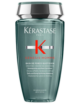 Kérastase Cleansing e nutriente shampoo per weak hair con a tendency to fall out Genesis Homme Bain de Force Quotidien (Shampoo) - 250 ml