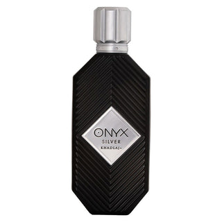 Khadlaj Onyx Silver, eau de parfum, per uomo, 100 ml