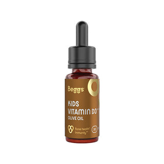 Beggs Vitamina D3 Per Bambini 400 Ui Olio D'Oliva Bio 30 Ml