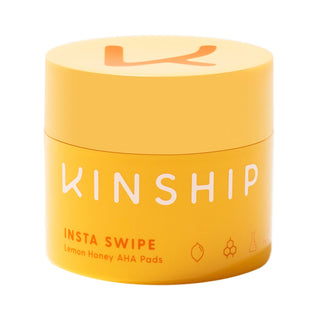 Kinship Dischetti esfolianti al miele e limone Insta Swipe AHA, dischetti esfolianti, 45 pezzi