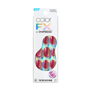 Kiss Self-Adhesive Nails Impress Color Fx (Walk Out) 30 Pieces 