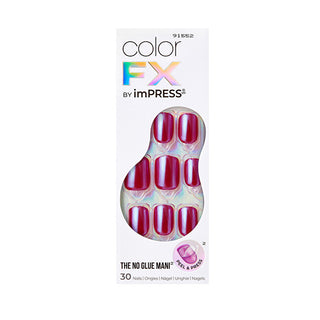 Kiss Adhesive Nails Impress Color Fx - This City 30 Pieces 