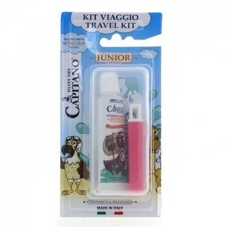 Pasta Del Capitano Kit Da Viaggio Junior - Dentifricio 20 Ml + Spazzolino Pieghevole