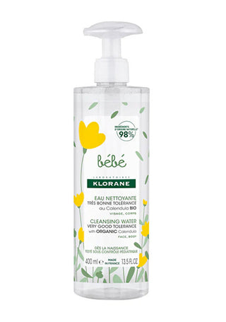 Klorane acqua detergente con organic calendula 400 ml