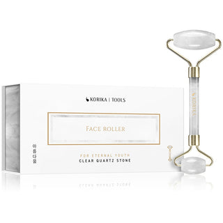 Korika Rullo Per Massaggio Facciale In Quarzo Puro (Face Roller)