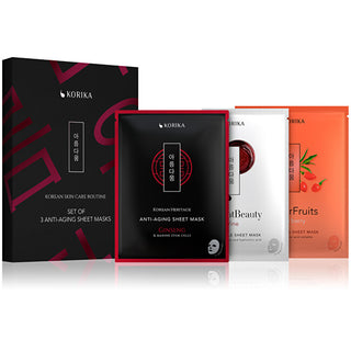 Korika Anti-Aging Sheet Masks Set