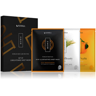 Korika Brightening Sheet Masks Set