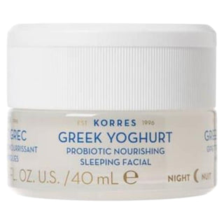 Korres Crema corpo nutriente allo yogurt greco per il viso per la notte 40 ml