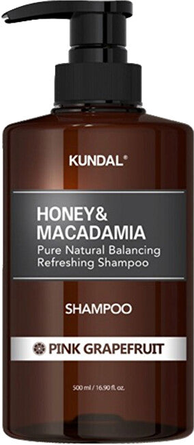 Kundal Natural Moisturizing Shampoo Honey & Macadamia Pink Grapefruit (Nature Shampoo) - Volume: 500 ml